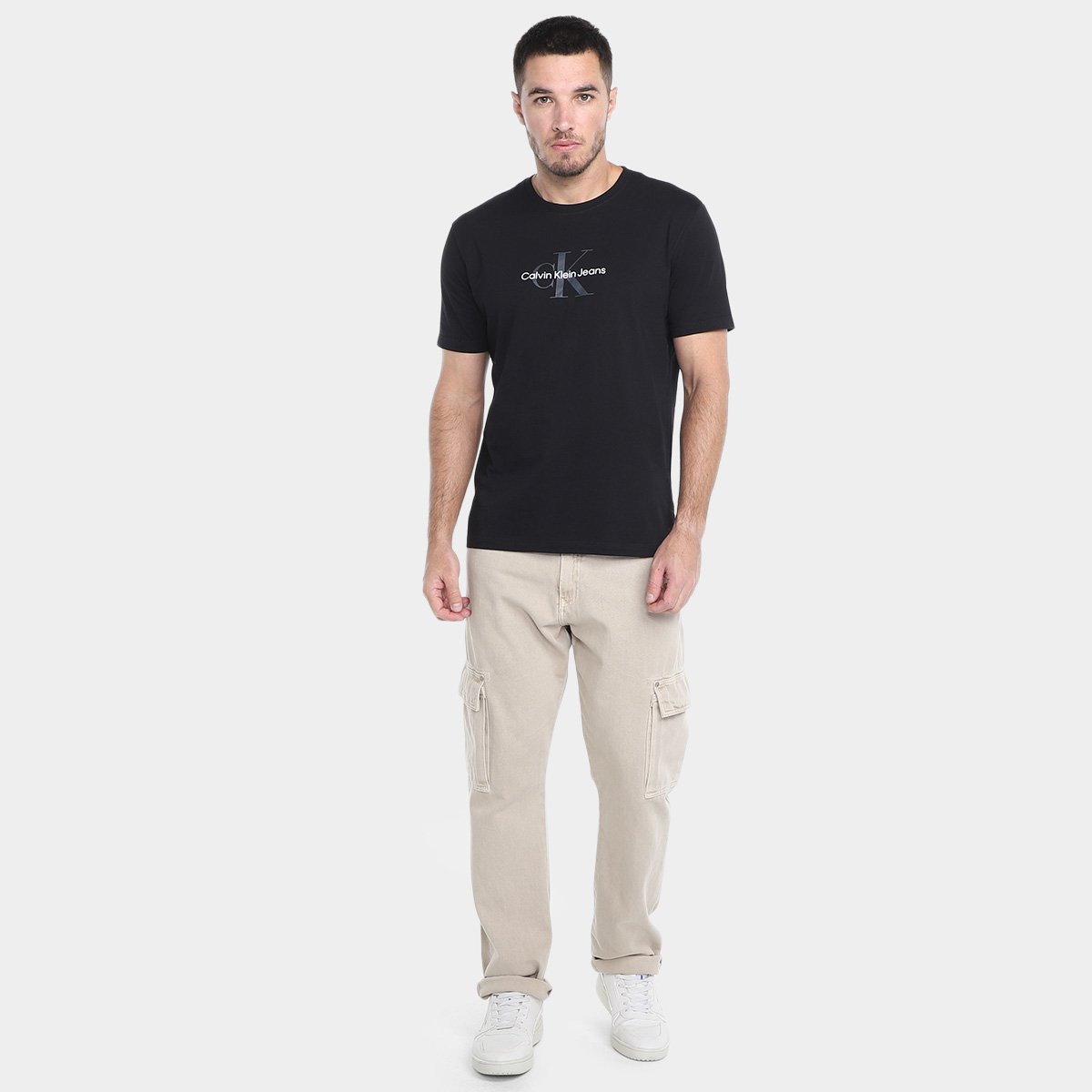 Camiseta Calvin Klein Re Issue Masculina - Tam: P - 3