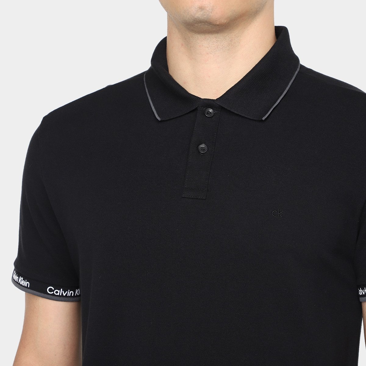 Camisa Polo Calvin Klein Casual Masculina - Tam: P - 2