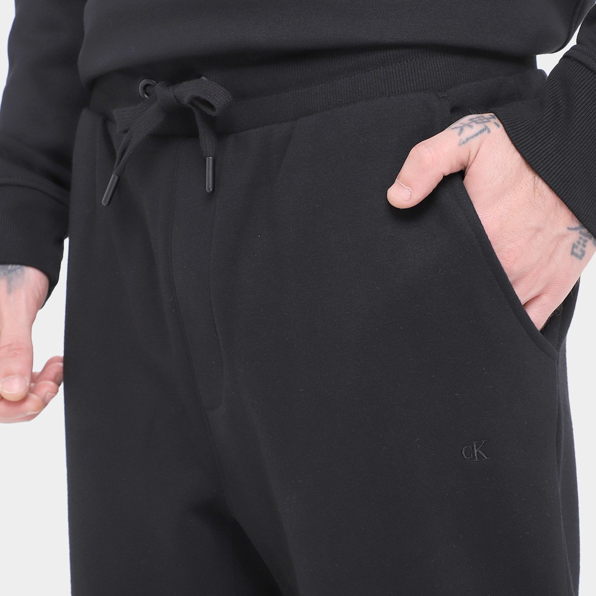 Calça Moletom Calvin Klein Bordado Masculina - Tam: G - 2