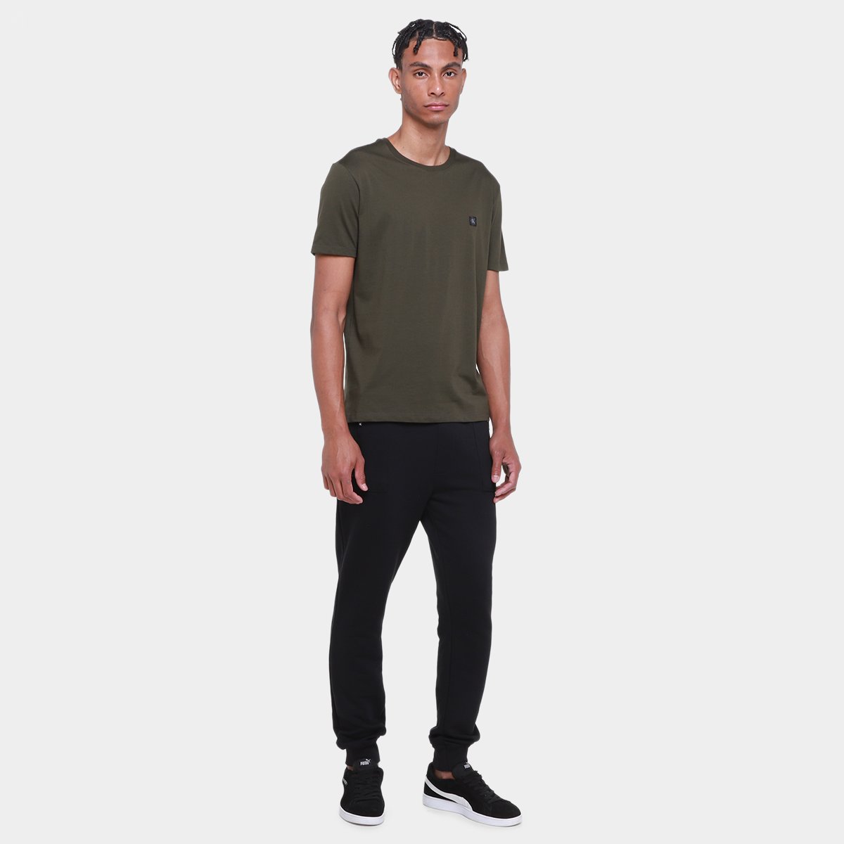 Calça Moletom Calvin Klein Recortes Masculina - Tam: P - 3