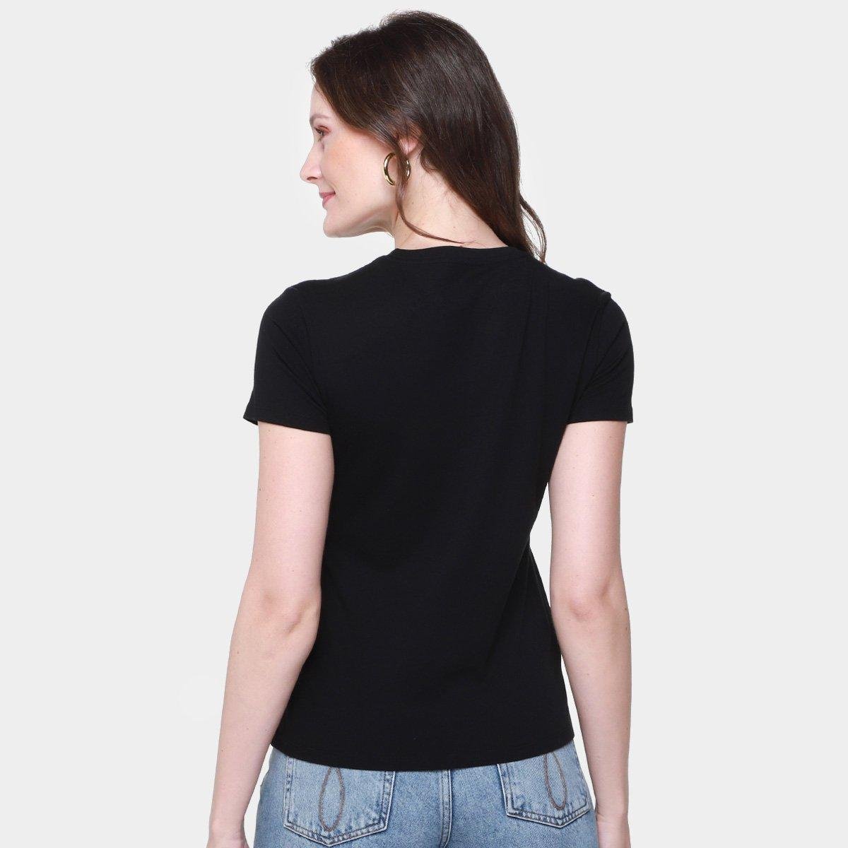 Camiseta Calvin Klein Logo Bordado Feminina - Tam: G - 1