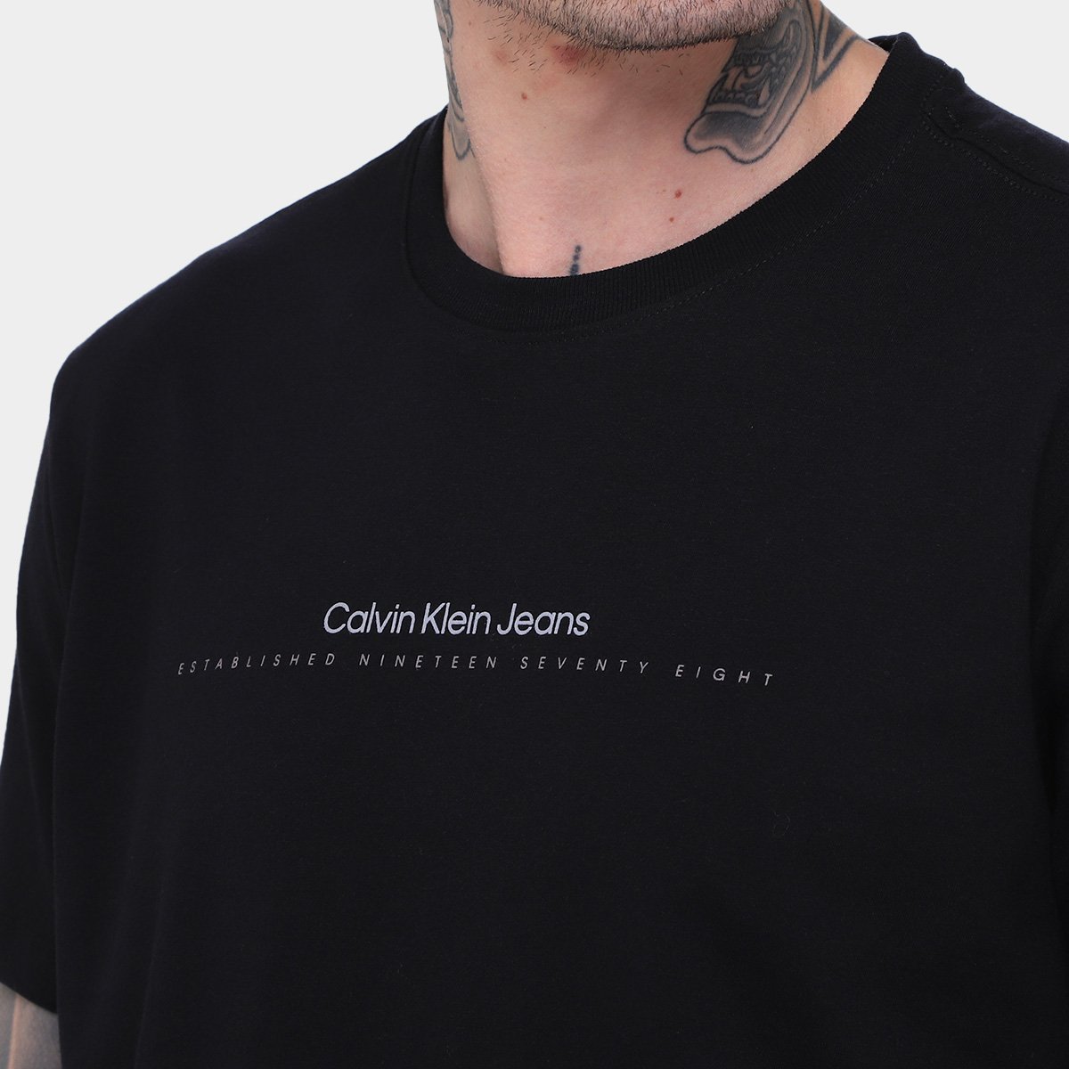 Camiseta Calvin Klein Logo Masculina - Tam: M - 2
