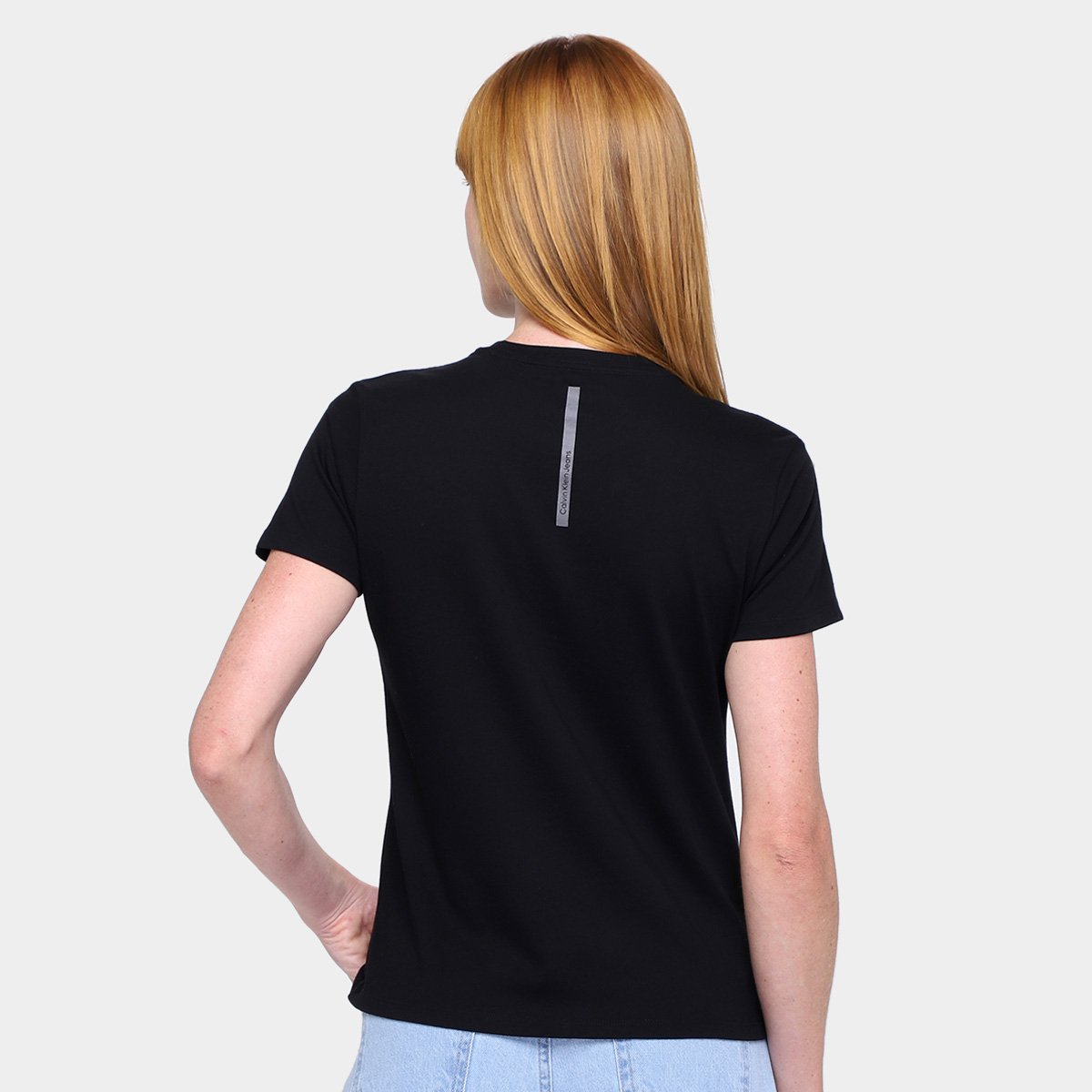 Camiseta Calvin Klein Logo Bordado Feminina - Tam: M - 1