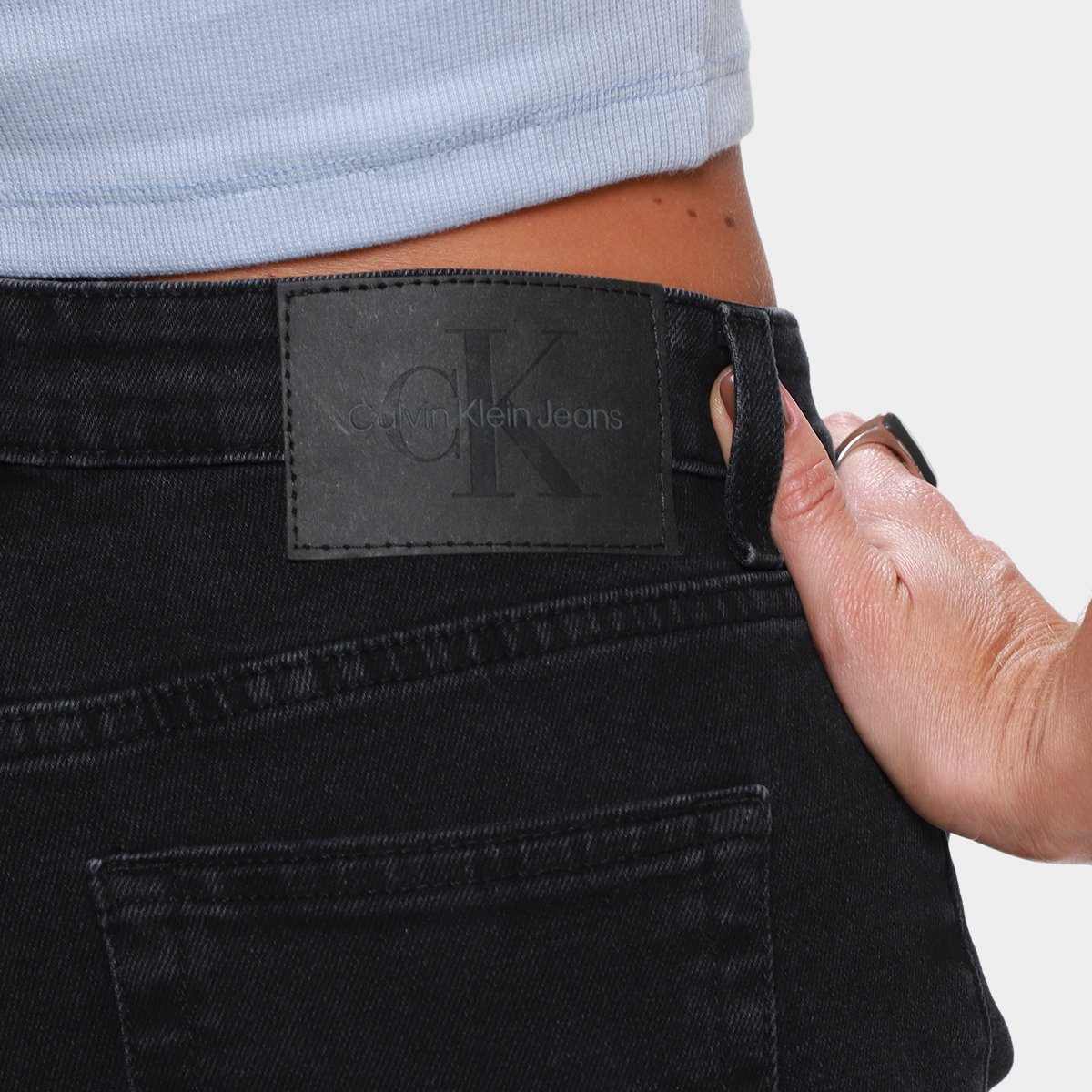 Calça Jeans Calvin Klein Mom 5 Pockets Feminina - Tam: 46 - 3