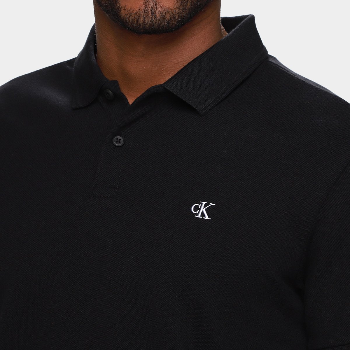 Camisa Polo Calvin Klein Logo Bordado Masculino - Tam: P - 2