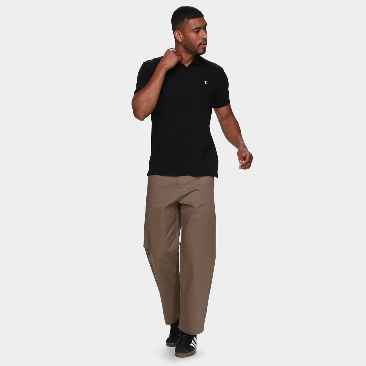 Camisa Polo Calvin Klein Logo Bordado Masculino - Tam: P - 3