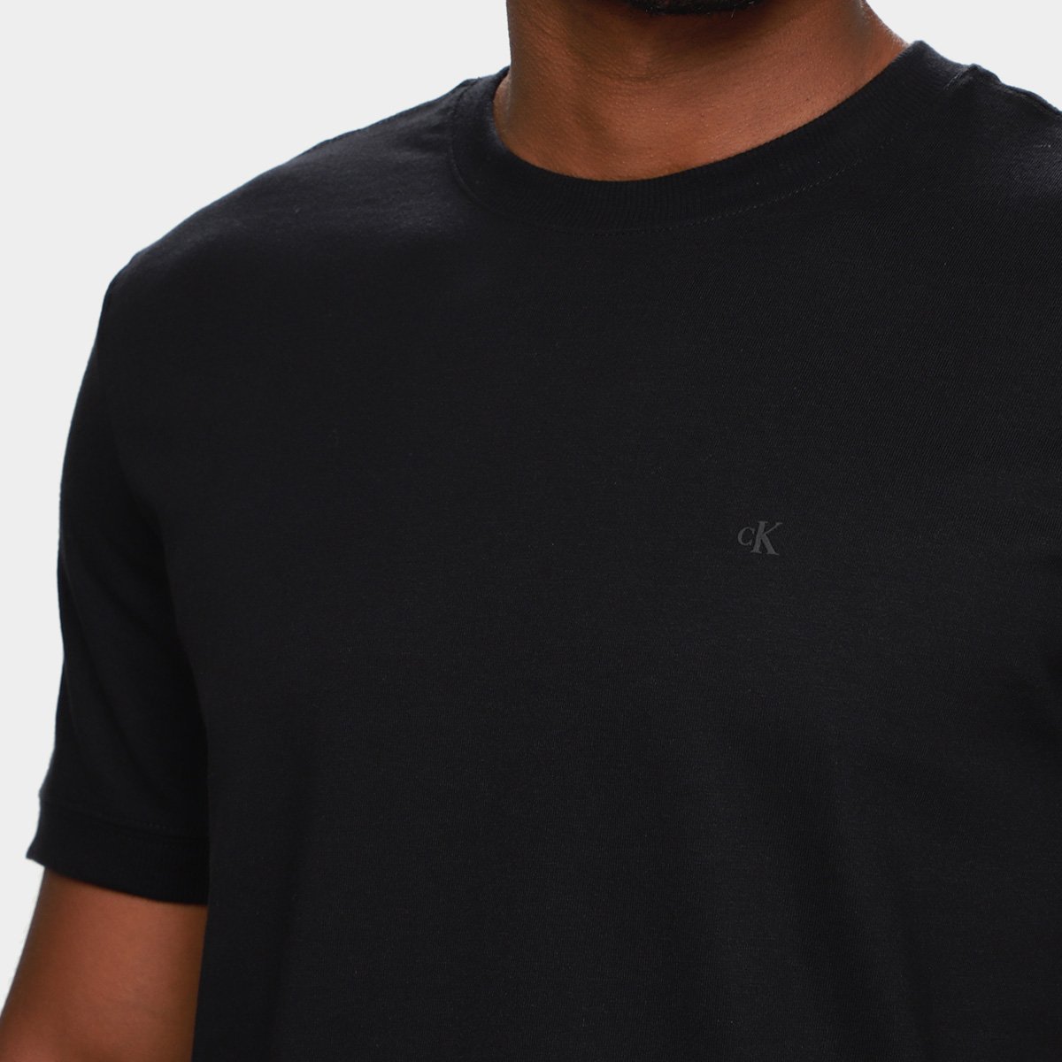 Camiseta Calvin Klein Malhão Com Punhos Masculina - Tam: M - 2