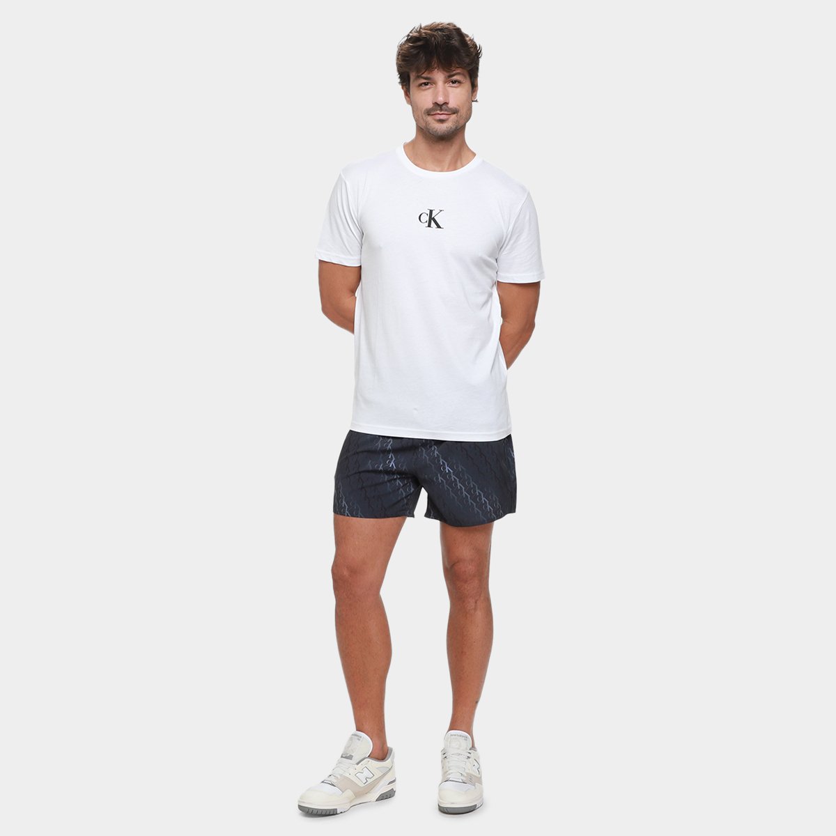 Short Calvin Klein Elástico Monogram Masculino - Tam: M - 3