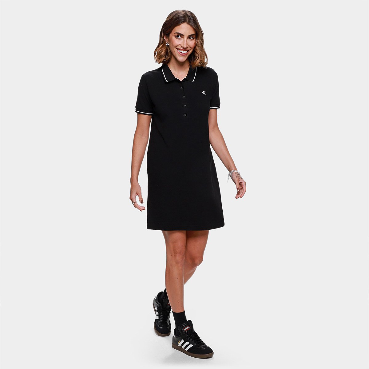Vestido Calvin Klein Polo Piquet Duplo Feminino - Tam: P - 3