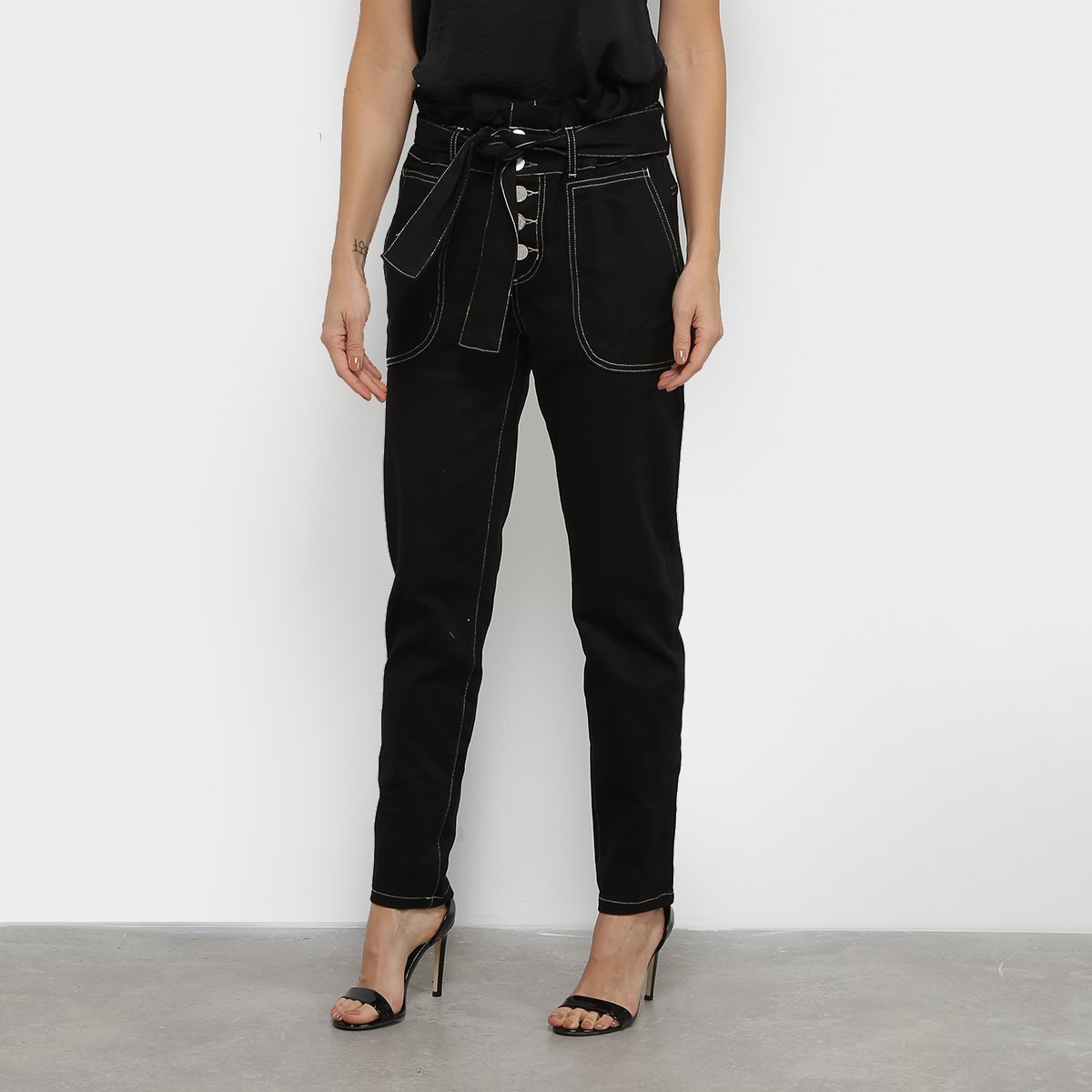 Calça Malharia Nacional Sarja Clochard Feminina