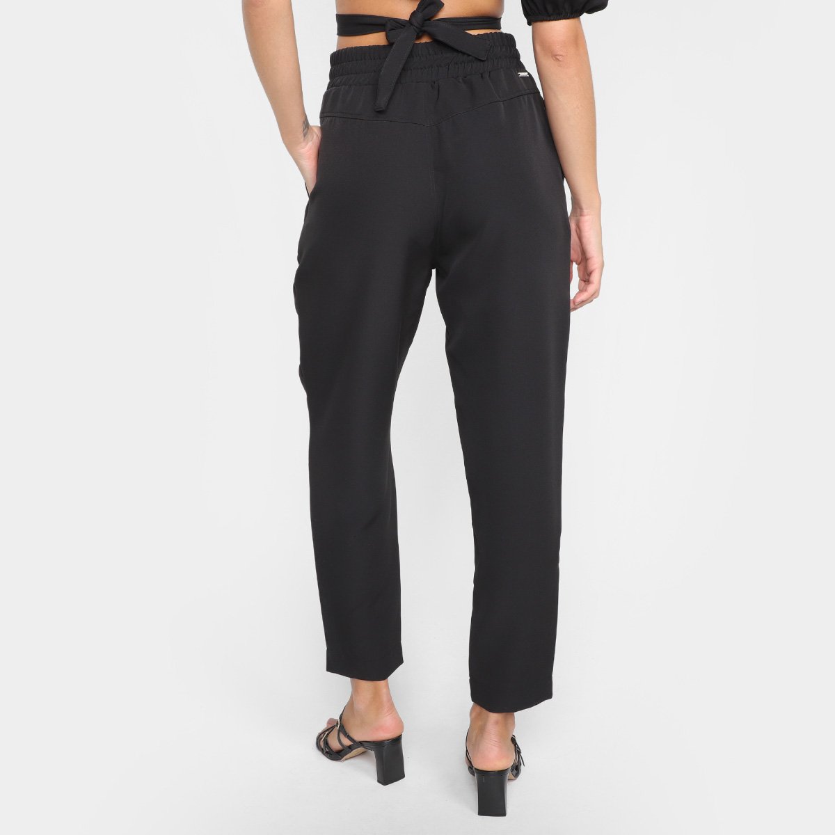 Calça Reta Colcci Cintura Alta Feminina - Tam: 36 - 1