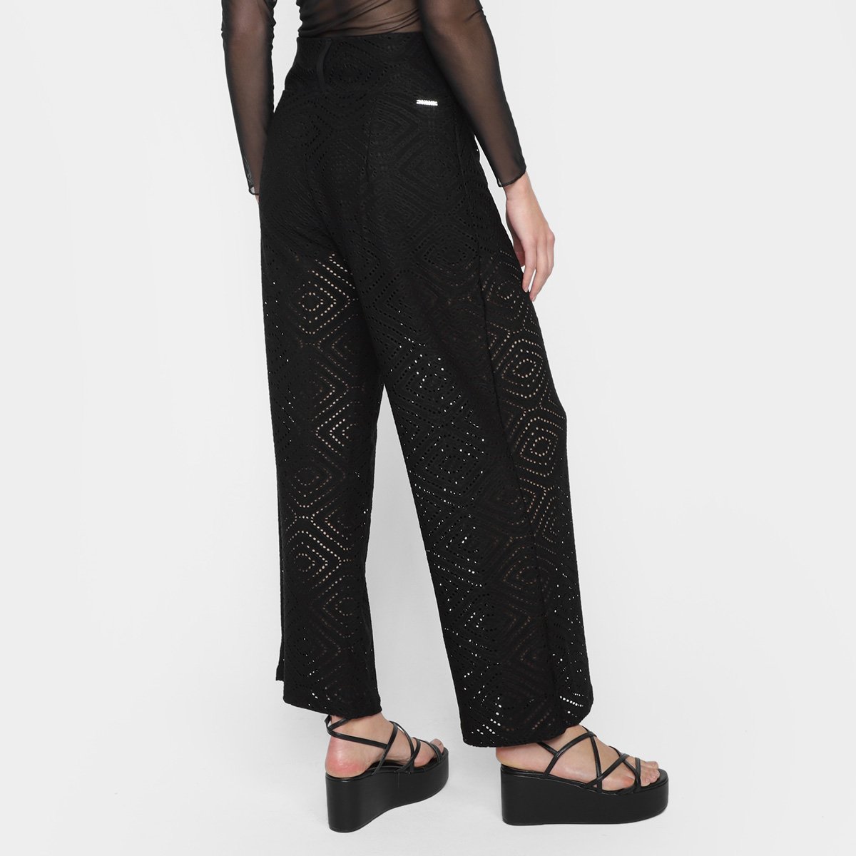 Calça Colcci Perfuros Cintura Alta Feminina - Tam: 40 - 1