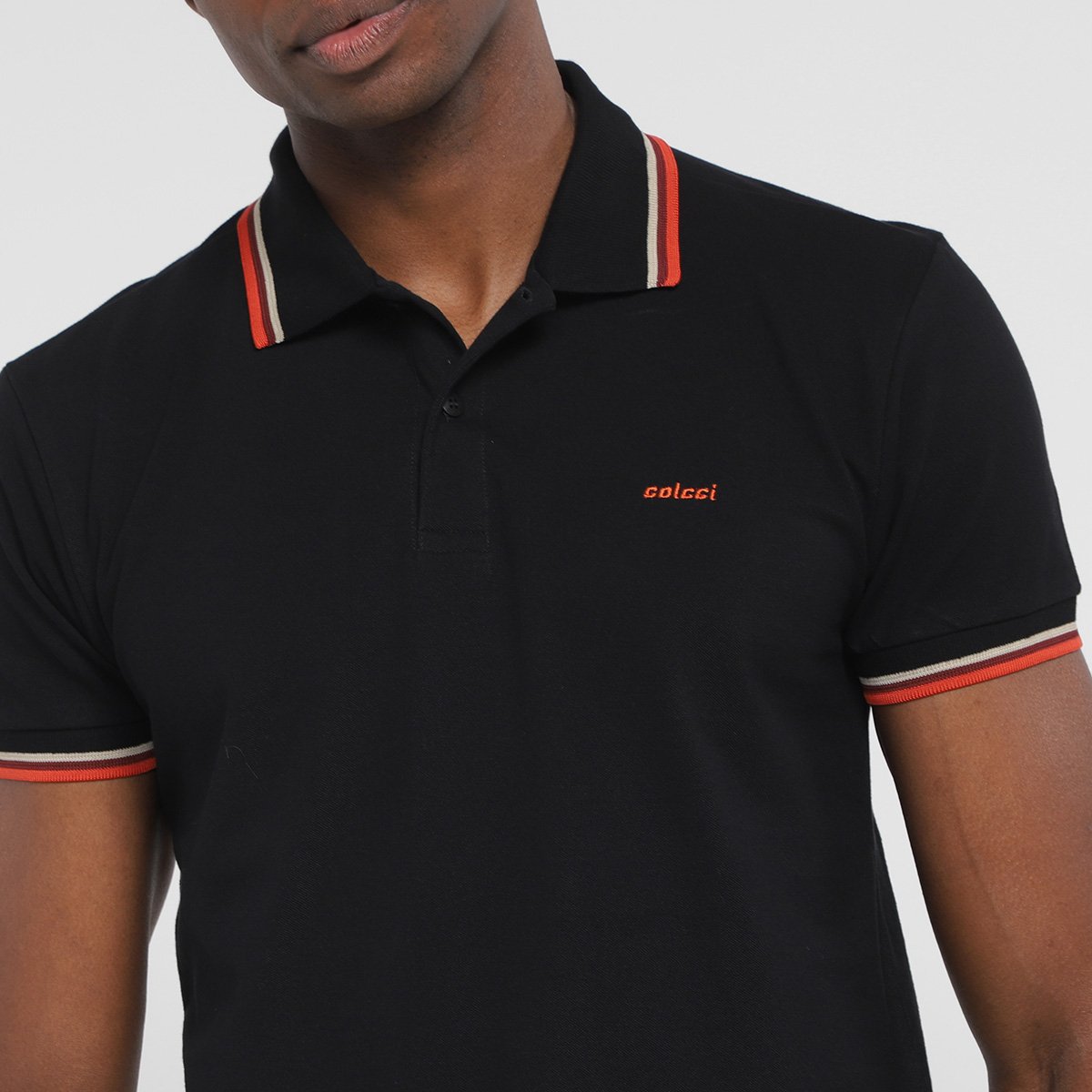 Camisa Polo Colcci Frisos Masculina - Tam: M - 2