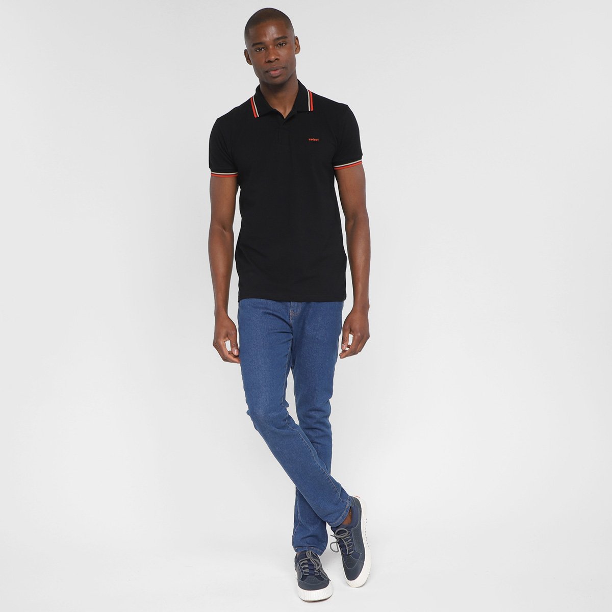 Camisa Polo Colcci Frisos Masculina - Tam: M - 3