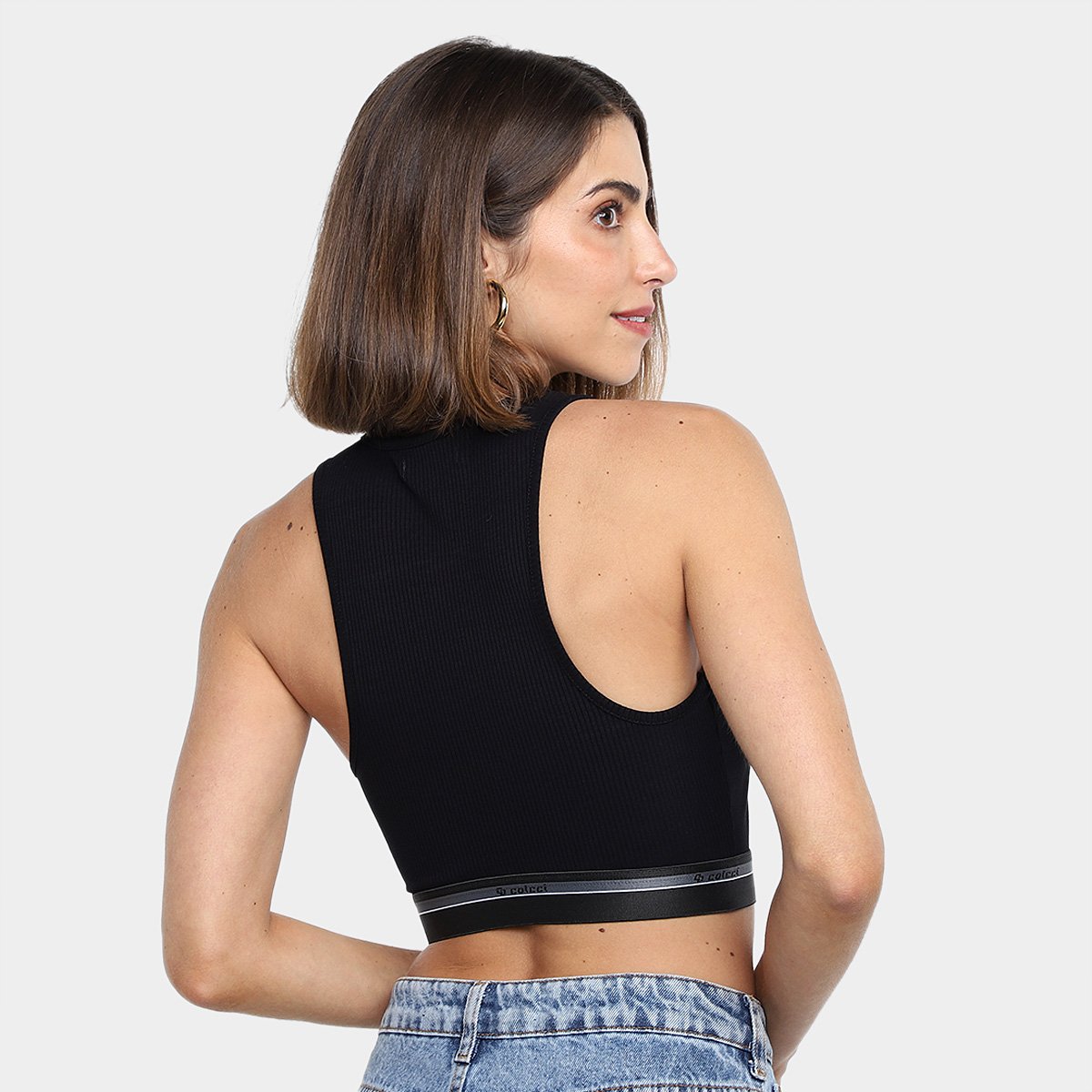 Top Cropped Colcci Canelado Feminino - Tam: G - 1