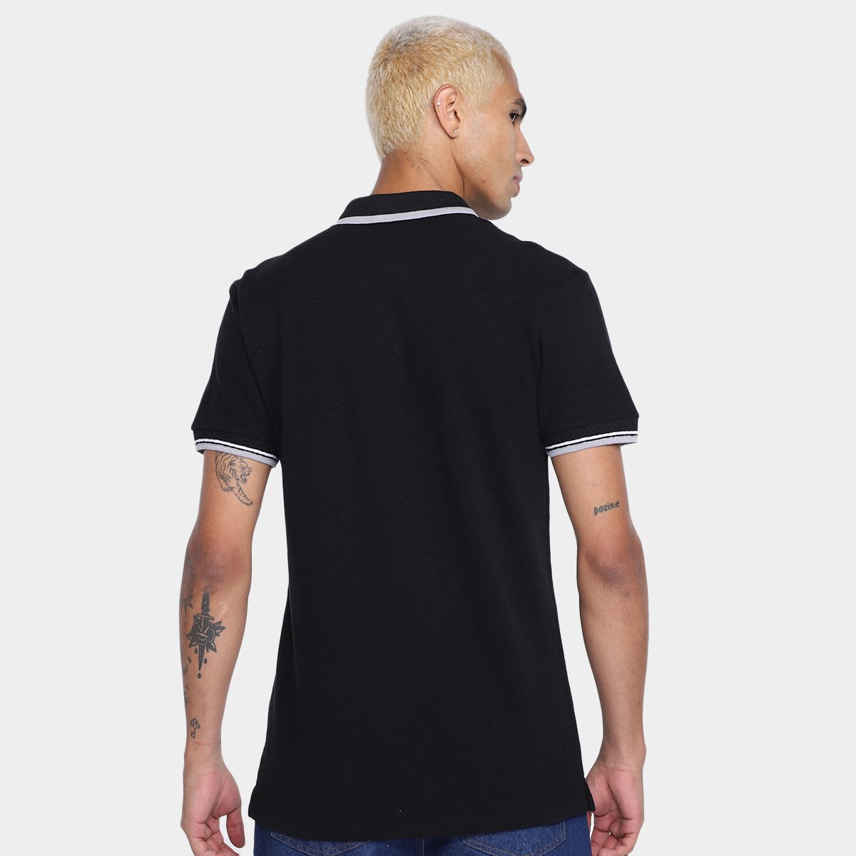Camisa Polo Colcci Frisos Masculina - Tam: M - 1