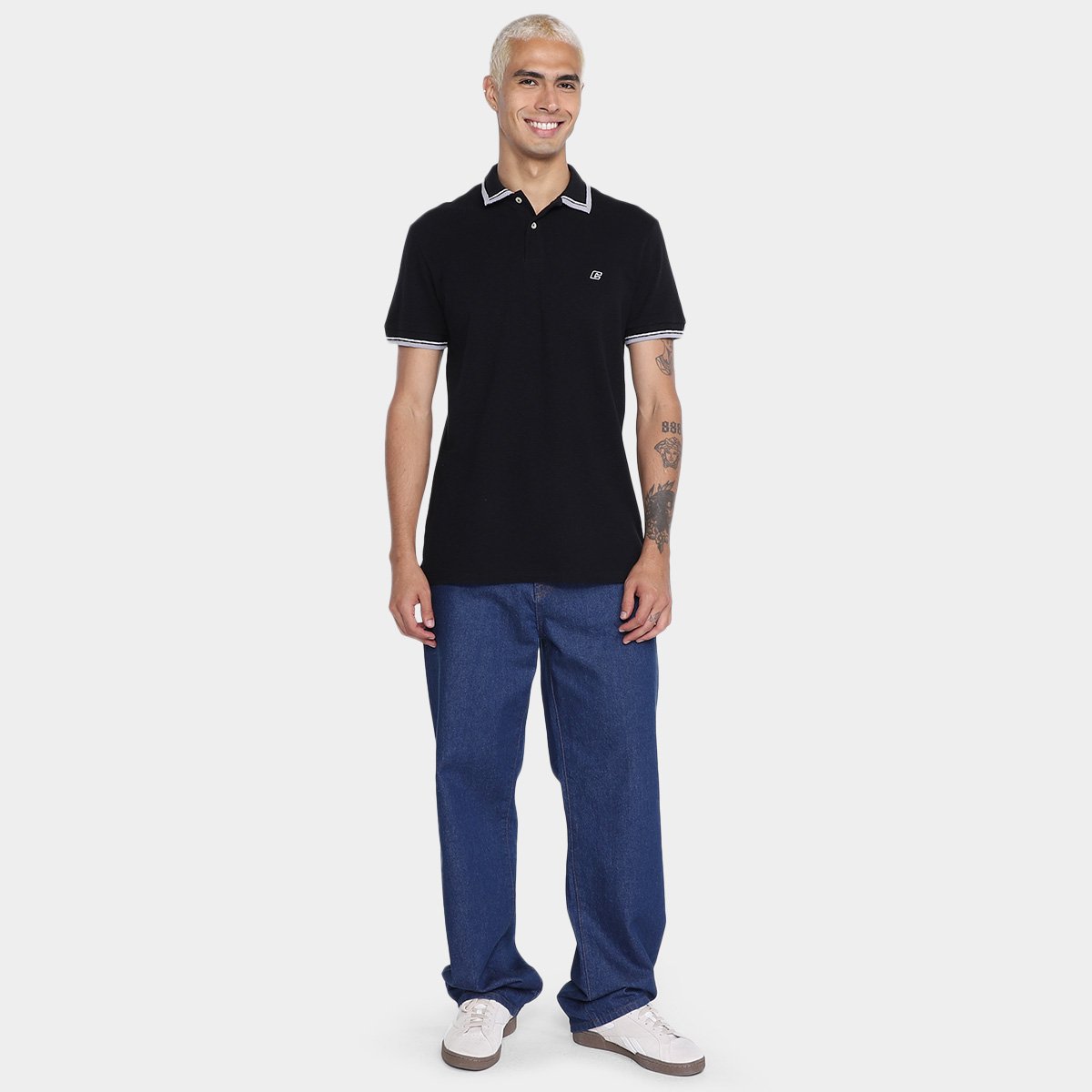 Camisa Polo Colcci Frisos Masculina - Tam: M - 3