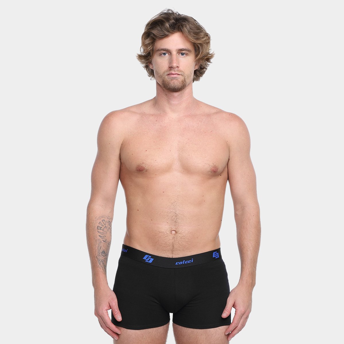 Kit Cueca Boxer Colcci Cotton Masculina - 2 Peças - Tam: M - 1