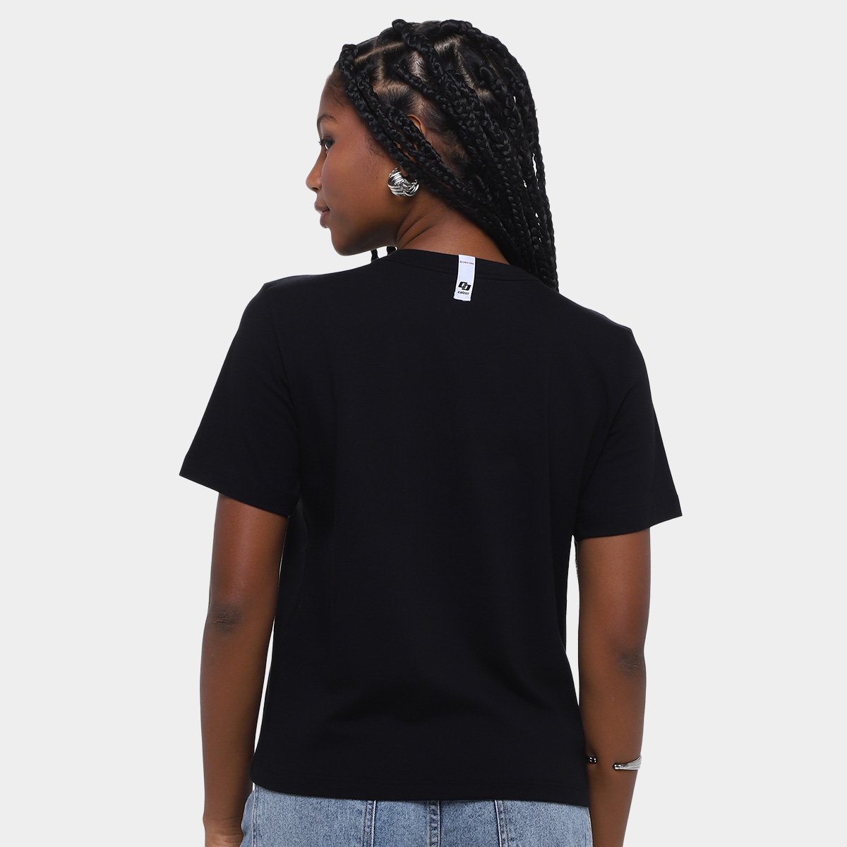 Camiseta Colcci Baby Look Logo Feminina - Tam: G - 1
