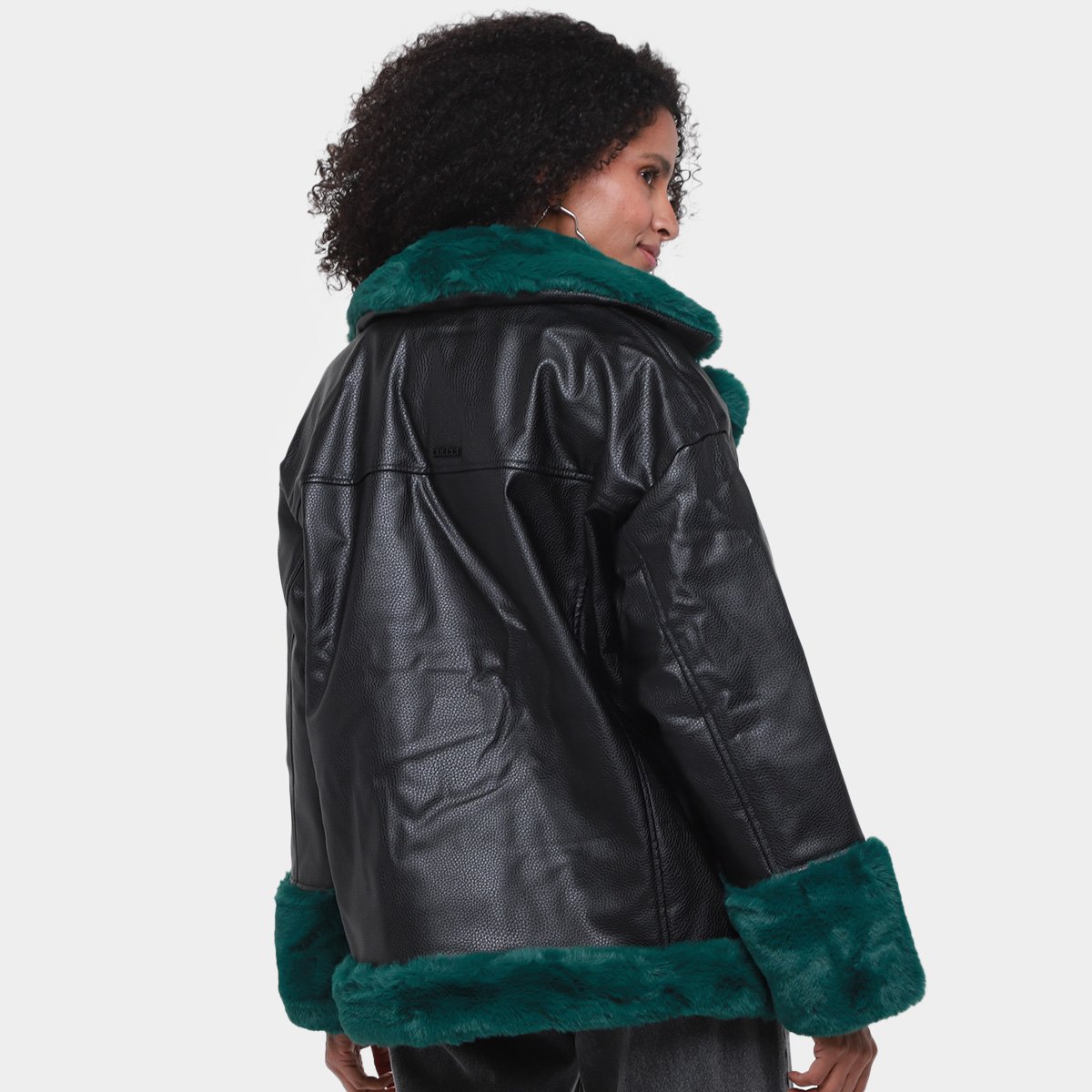 Jaqueta Colcci Detalhes Pelúcia Feminina - Tam: M - 1