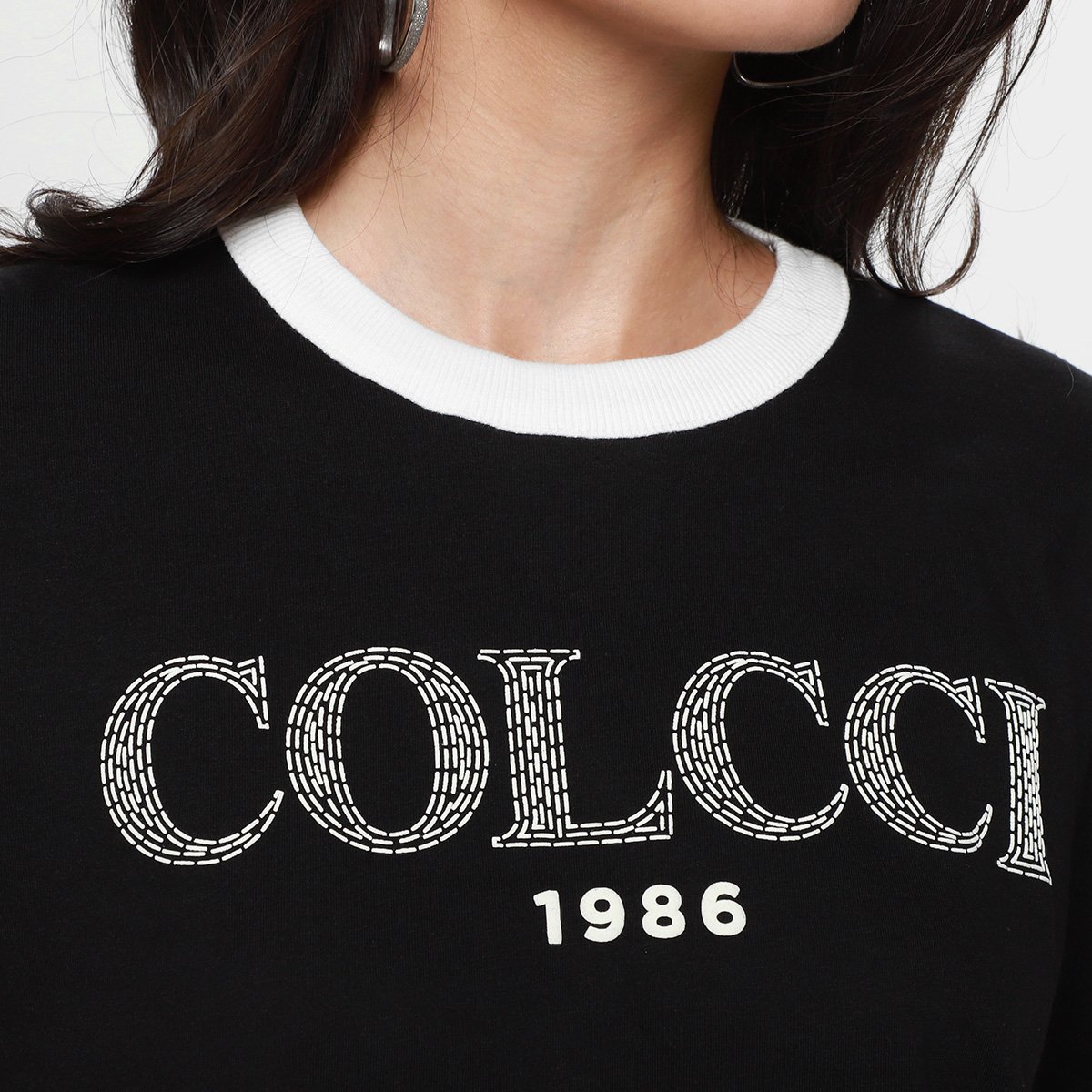 Camiseta Colcci 1986 Casual Feminina - Tam: EP - 2