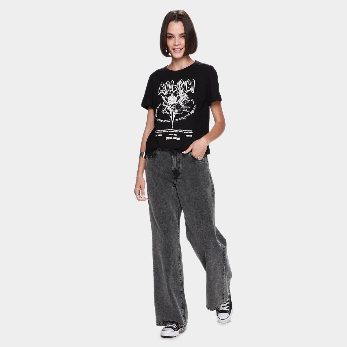 Camiseta Colcci Floral Feminina - Tam: P - 3