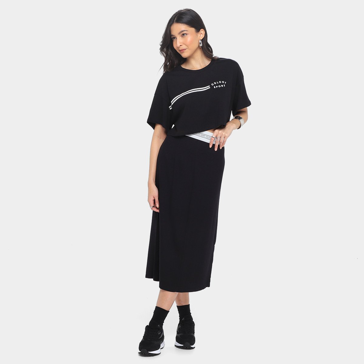 Camiseta Colcci Sport Cropped Feminina - Tam: P - 3