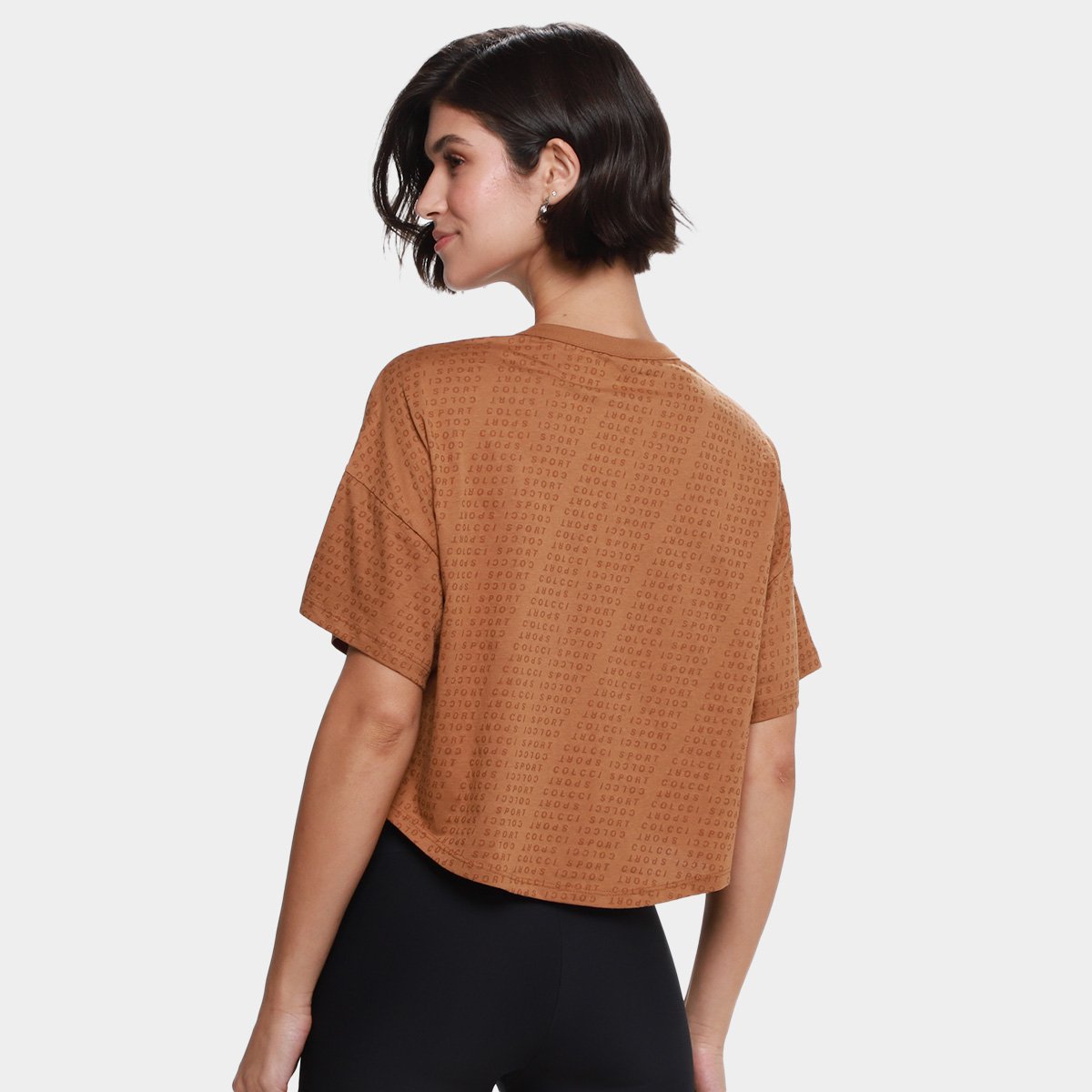 Camiseta Colcci Sport Cropped Monograma Feminina - Tam: M - 1