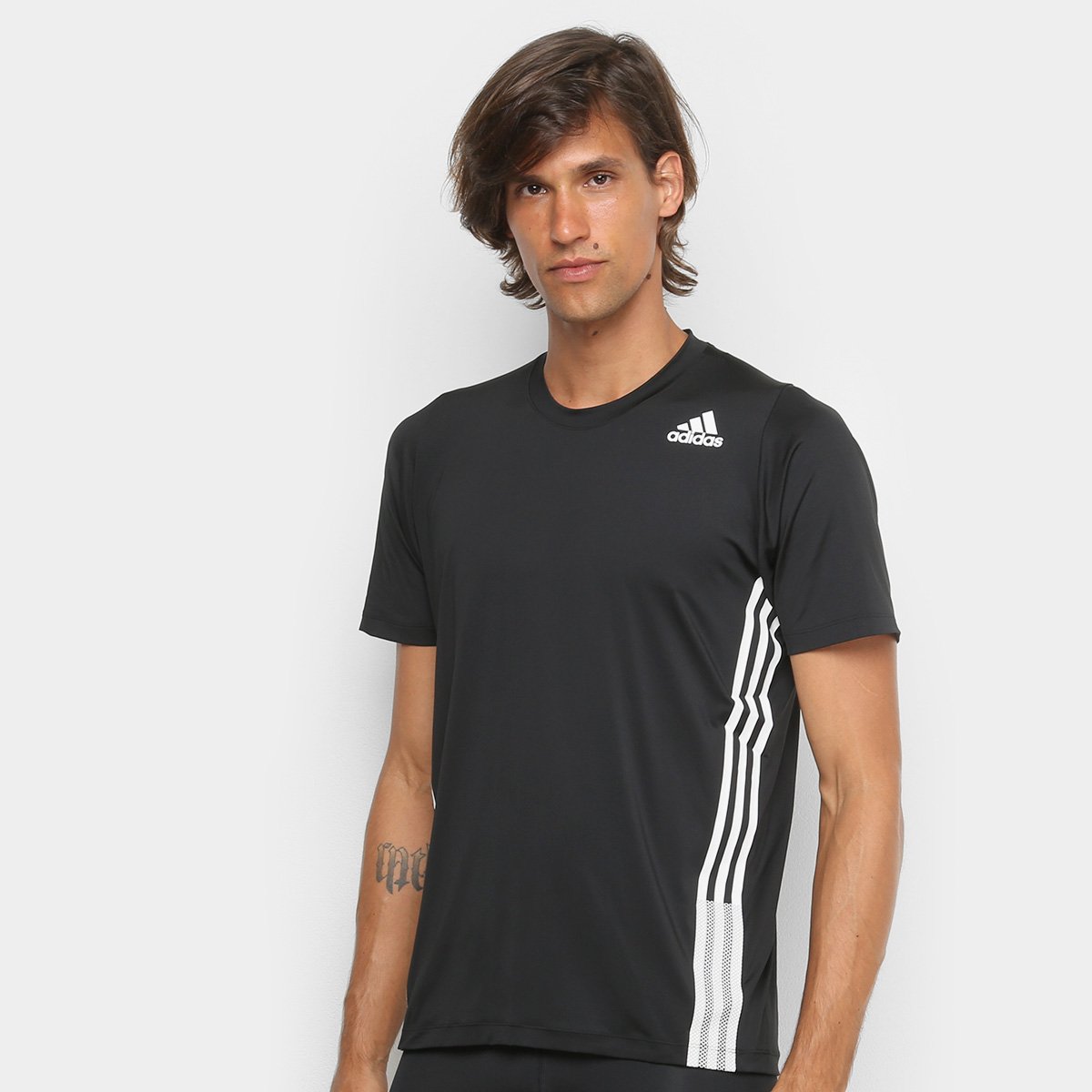 Camiseta Adidas True 3 Stripes Masculina