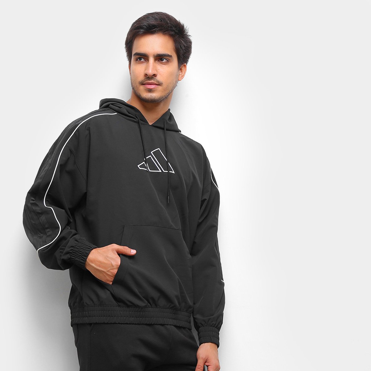 Blusa Adidas Harden Canguru Masculina