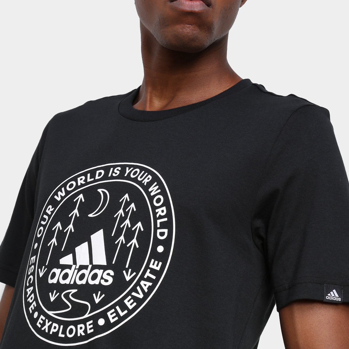Camiseta Adidas Gráfica Explorer Masculina - Tam: G - 2