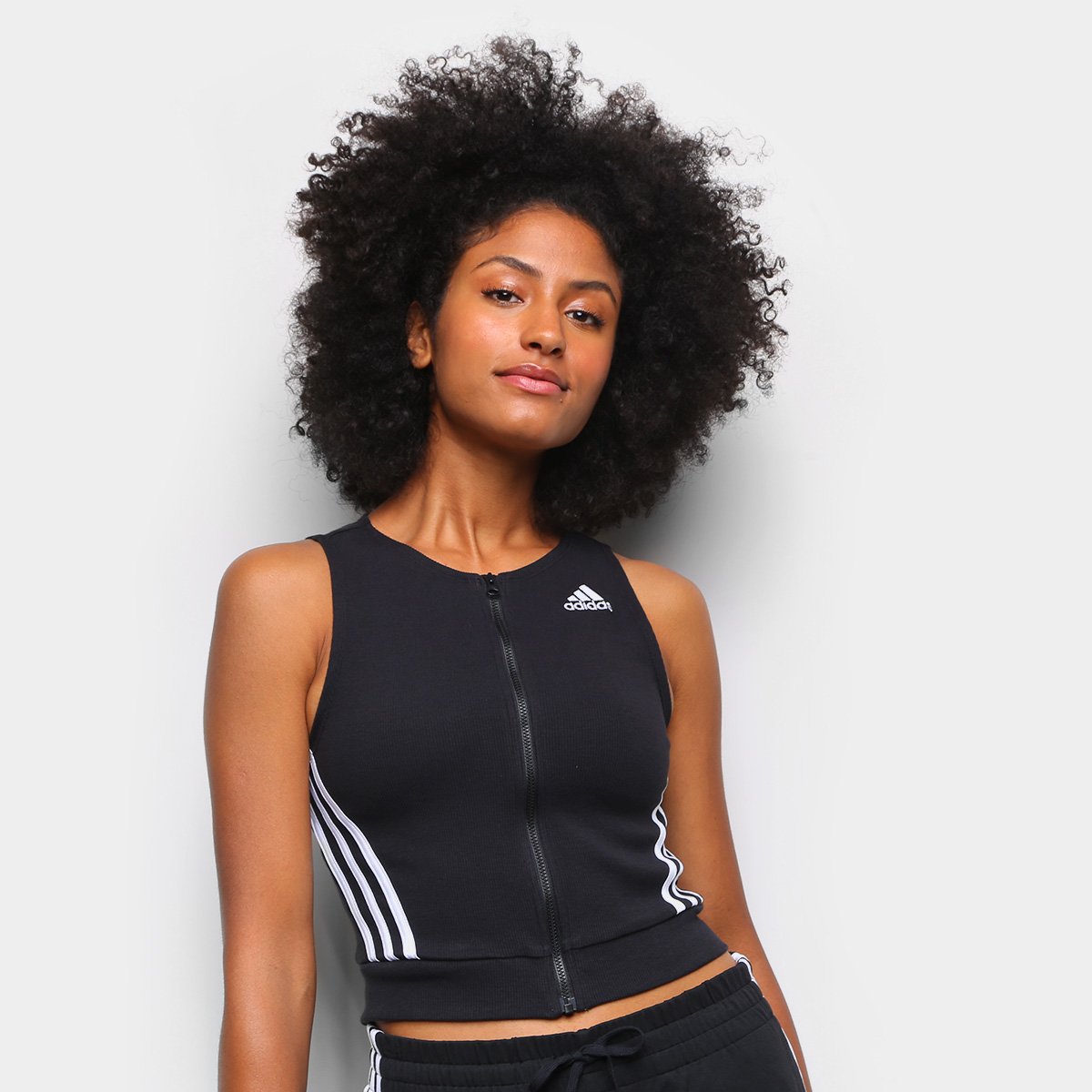Regata Cropped Adidas Sportwear Fitted Fit Feminina