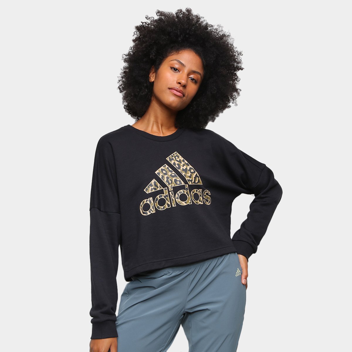 moletom adidas camuflado feminino