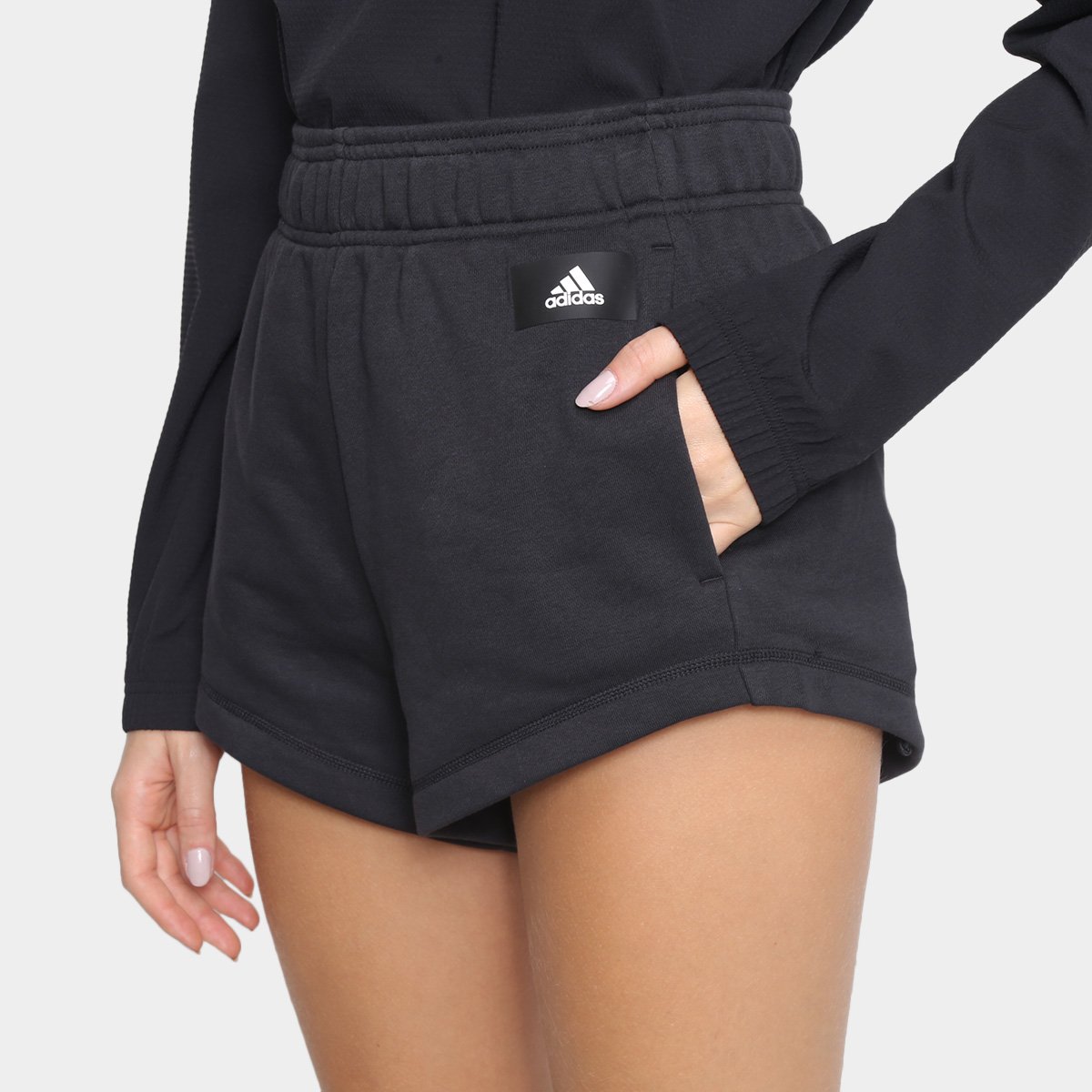 Short Adidas 3 Listras Feminino