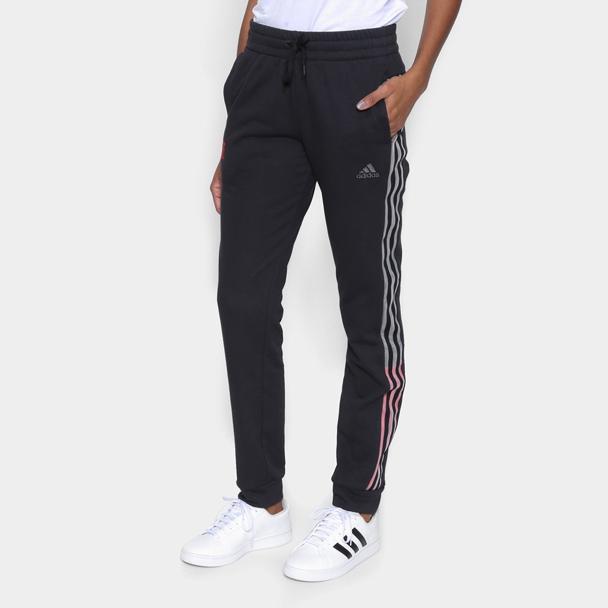 Calça Moletom Flamengo Viagem 21/22 Adidas Feminina
