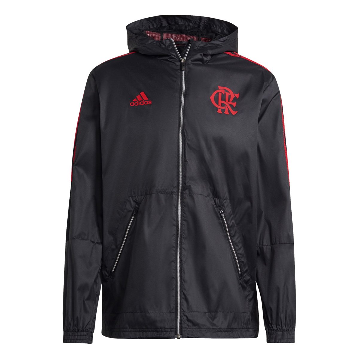 Jaqueta Corta-Vento Flamengo Apresentação 21/22 Adidas Masculina