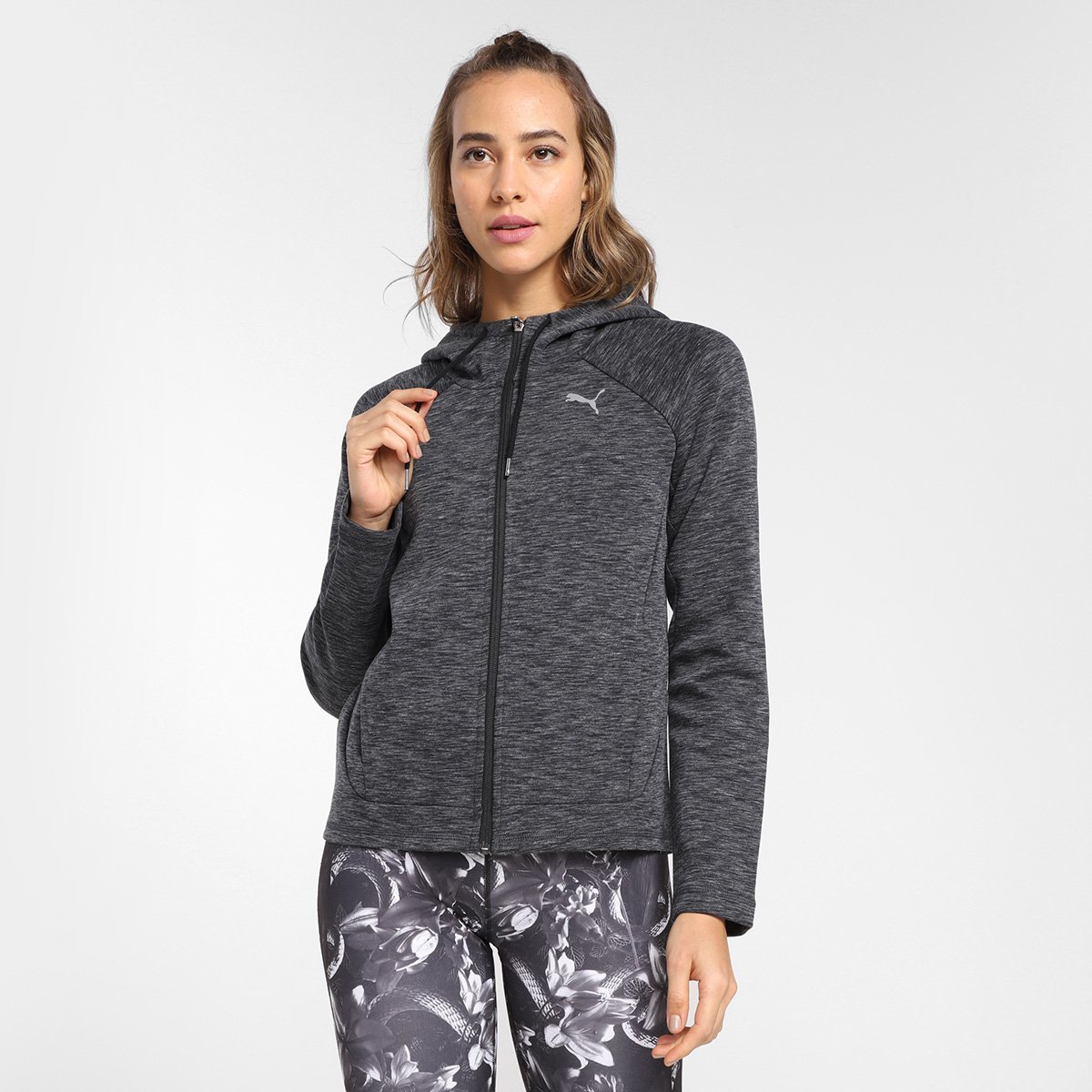 Moletom Puma Evostripe Full-Zip Hoodie Feminino