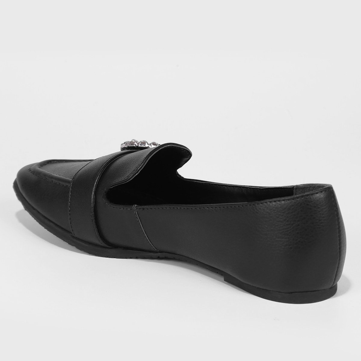 Mocassim Shoestock Fivela Strass Feminino - Tam: 34 - 2