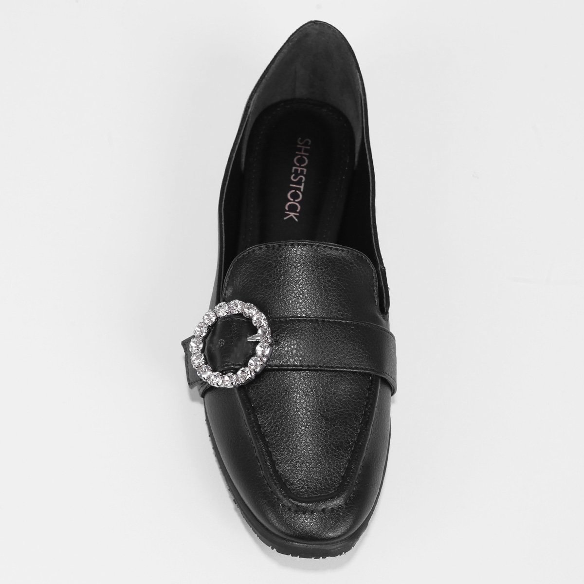Mocassim Shoestock Fivela Strass Feminino - Tam: 34 - 5