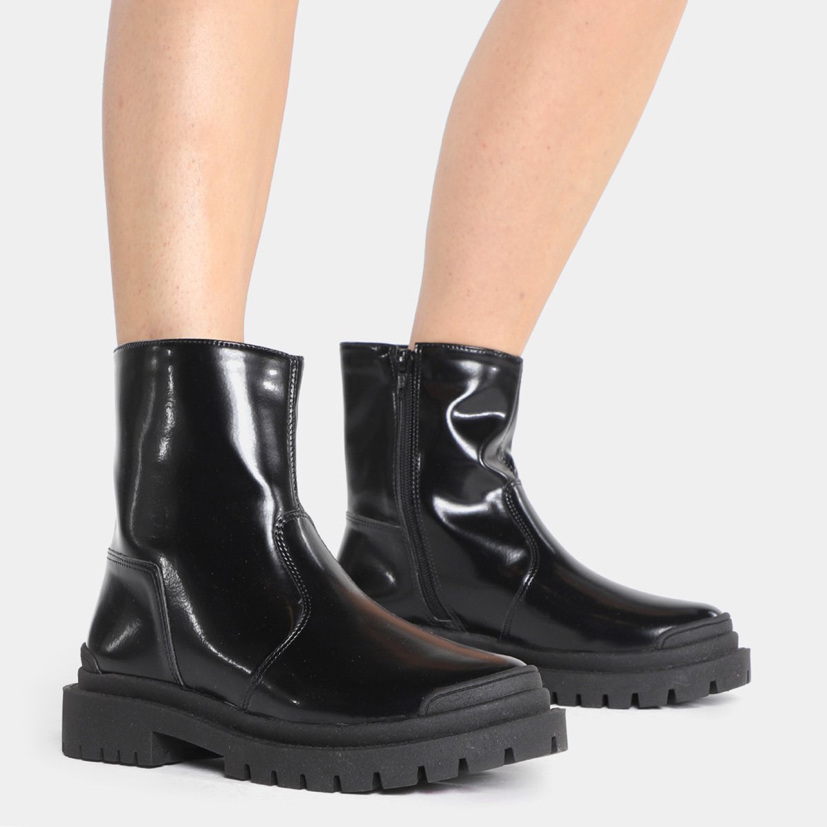 Bota Chelsea Shoestock Tratorada Cano Baixo Feminina - Tam: 36 - 1