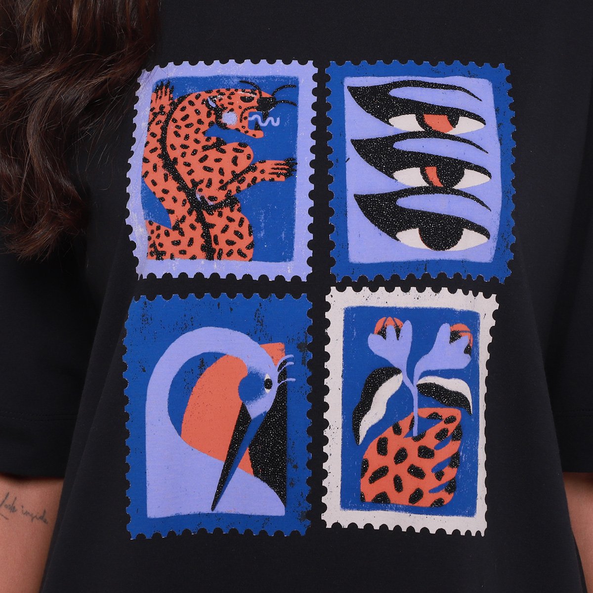 Camiseta Animale Jeans Estampada Feminina - Tam: G - 2