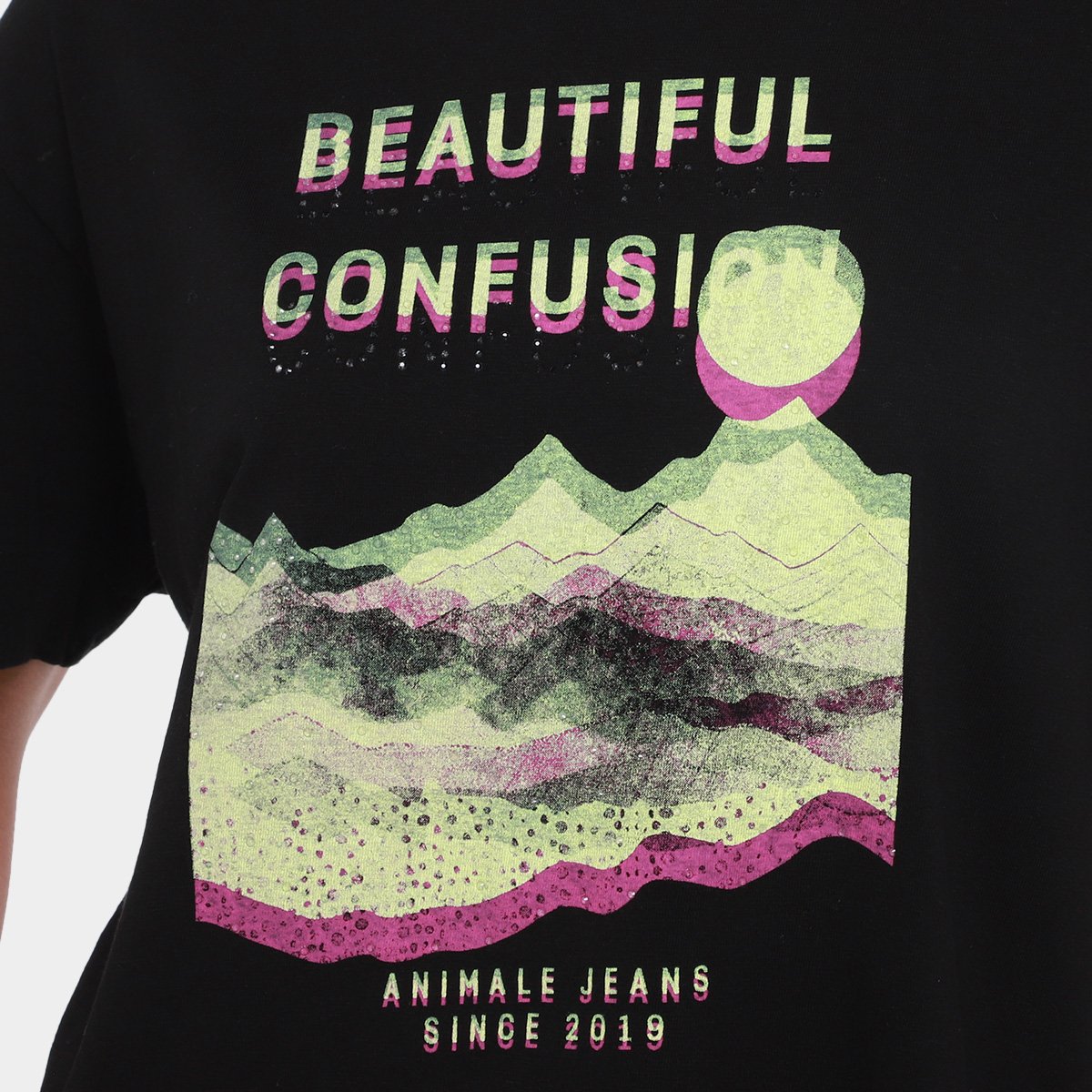Camiseta Animale Jeans Beautiful Confusion Feminina - Tam: M - 2