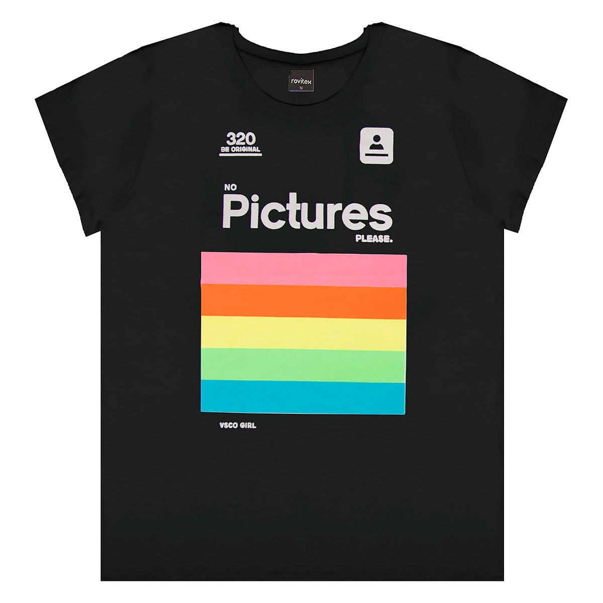 Camiseta Juvenil Rovitex Pictures Please Feminina