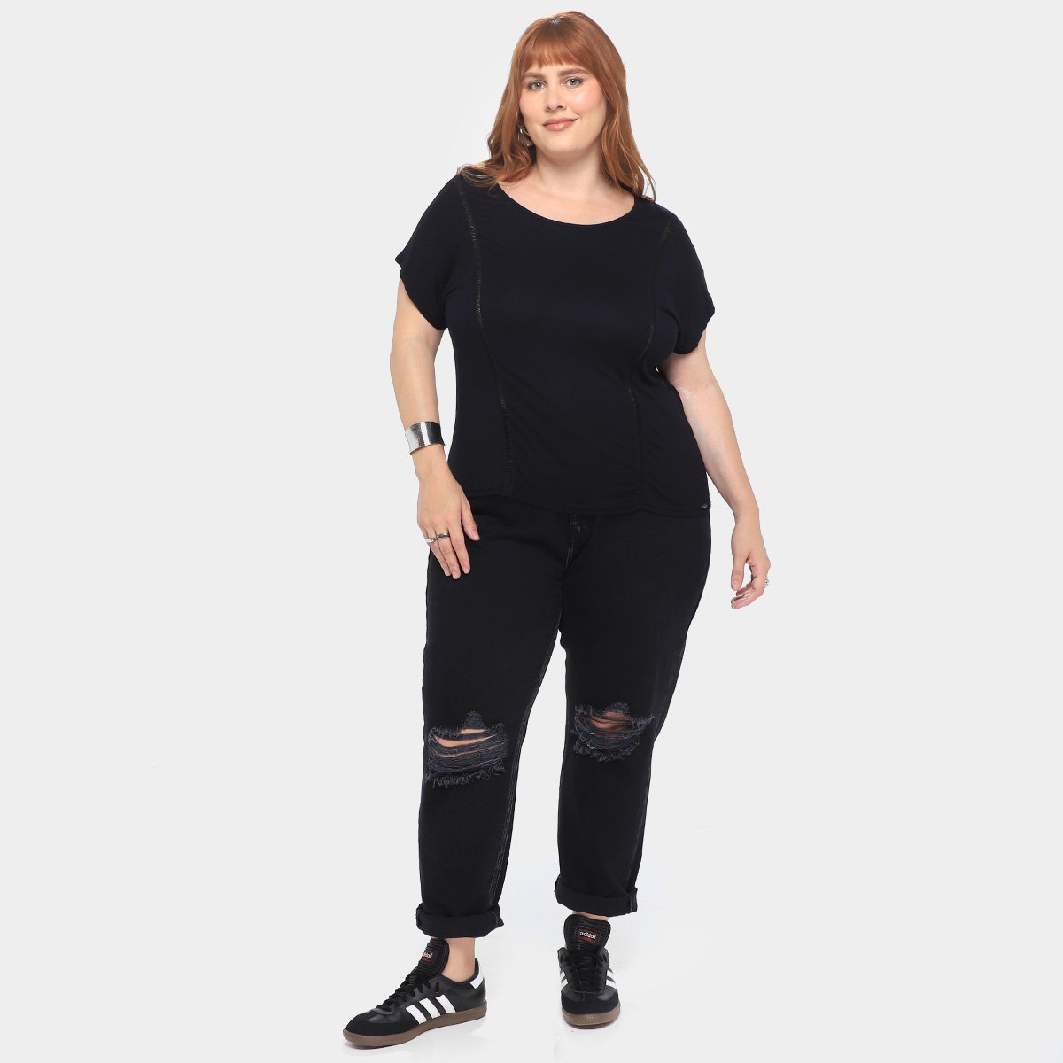 Camiseta Maelle Plus Size feminino 15402 - Tam: P - 3