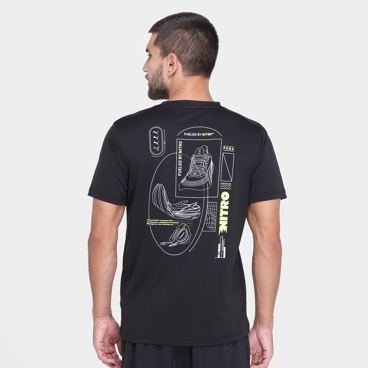 Camiseta Puma Graphics Running Nitro Masculina - Tam: GG - 1