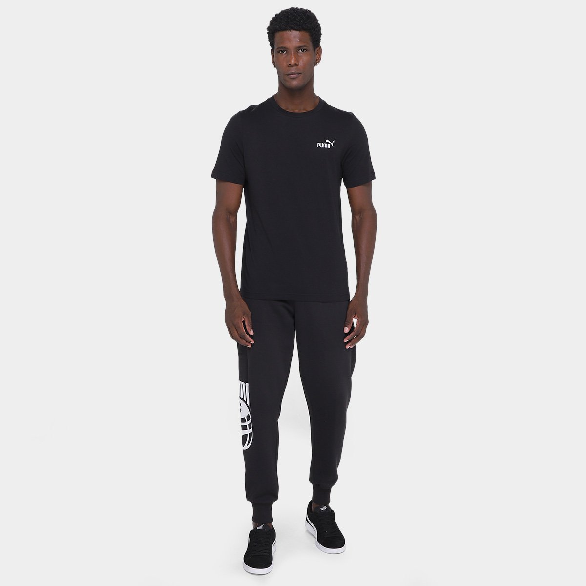 Camiseta Puma Small n. 1 Logo Masculina - Tam: P - 3