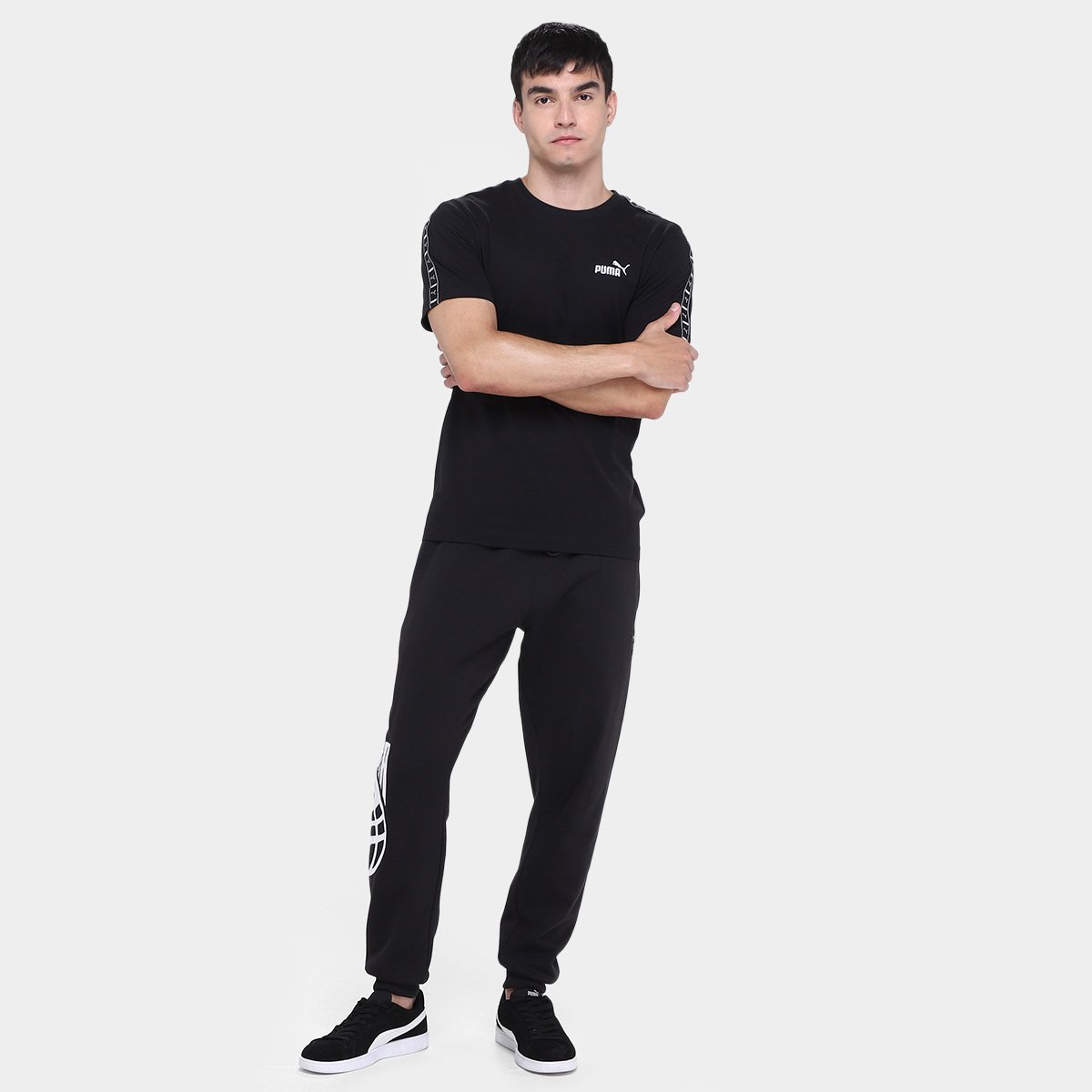 Camiseta Puma Tape Masculina - Tam: P - 3