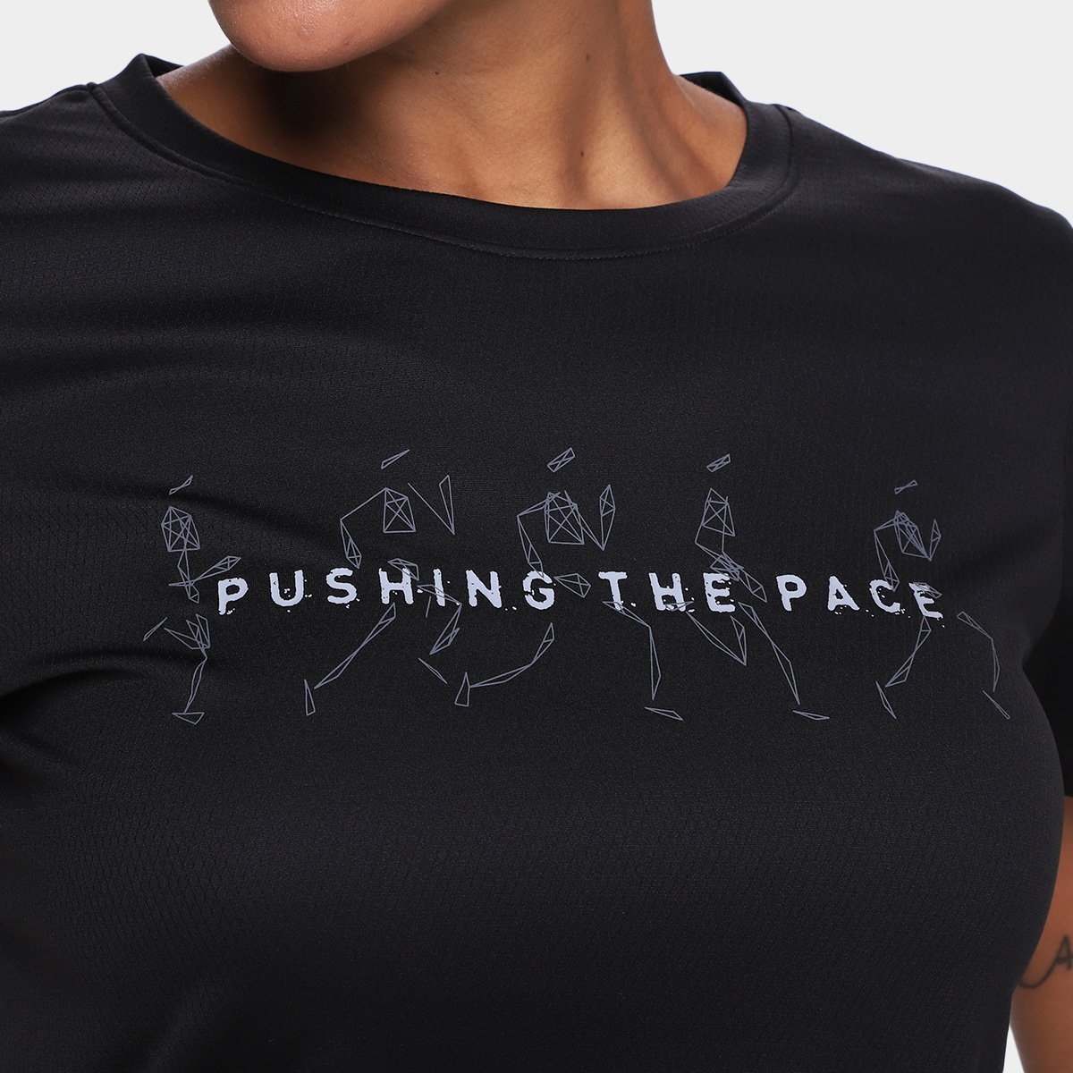 Camiseta Puma Graphics Running  Slogan Feminina - Tam: GG - 2