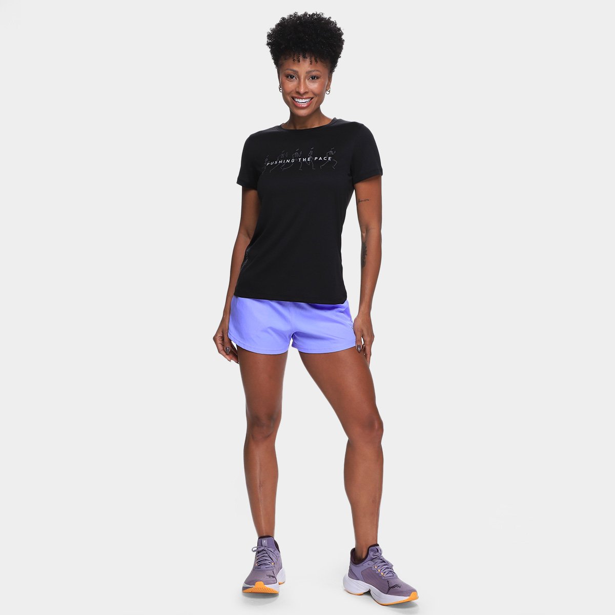 Camiseta Puma Graphics Running  Slogan Feminina - Tam: GG - 3