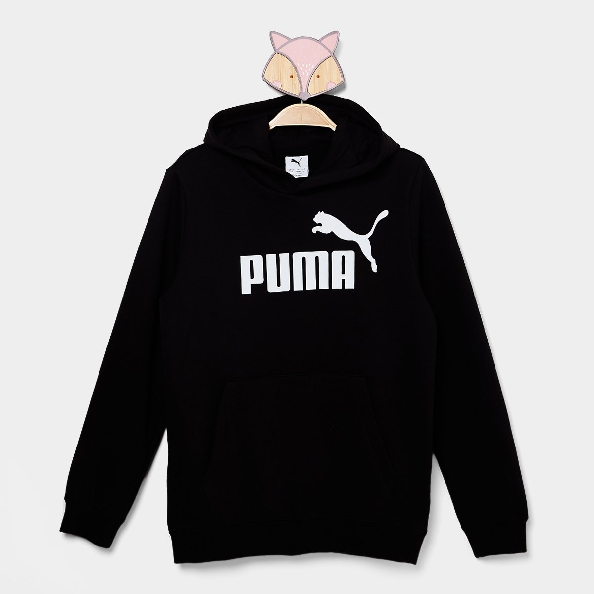 Moletom Com Capuz Puma Logo Menina